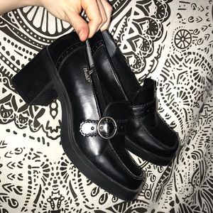 Mudd Oxford Loafer Heels
